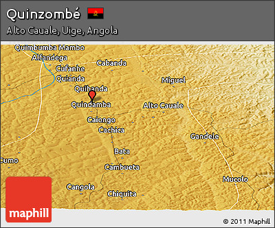 Physical Panoramic Map of Quinzombé