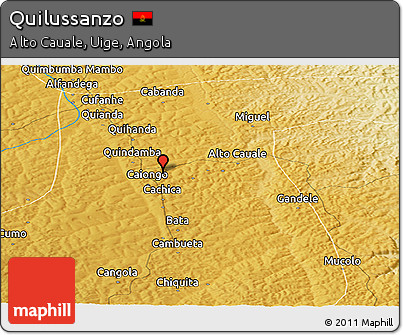 Physical Panoramic Map of Quilussanzo