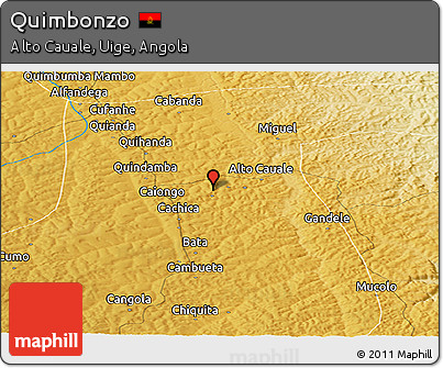 Physical Panoramic Map of Quimbonzo