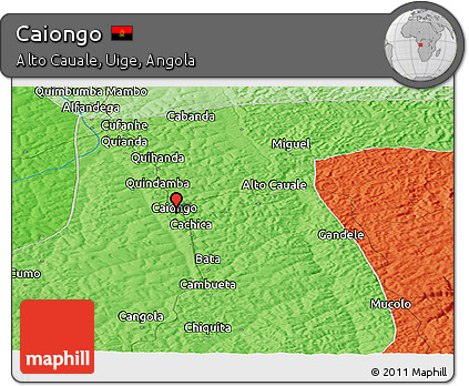Political Panoramic Map of Caiongo