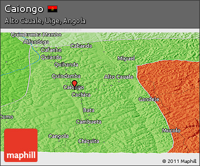 Political Panoramic Map of Caiongo