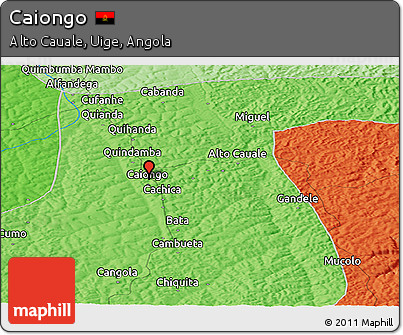 Political Panoramic Map of Caiongo