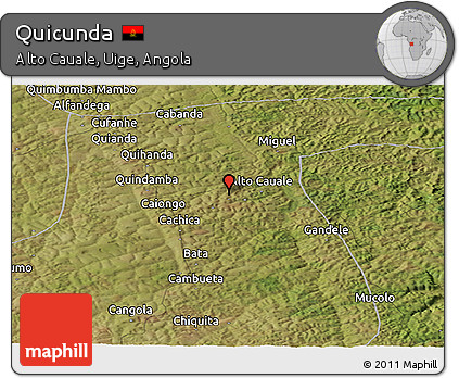 Satellite Panoramic Map of Quicunda