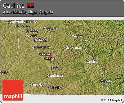 Satellite Panoramic Map of Cachica