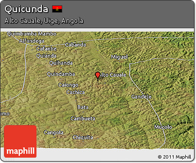 Satellite Panoramic Map of Quicunda