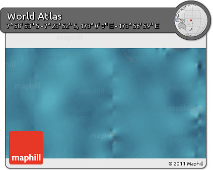 Satellite 3D Map of the Area around 7° 41' 23" S, 173° 28' 29" E