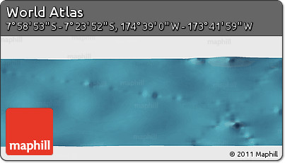 Satellite Panoramic Map of the Area around 7° 41' 23" S, 174° 10' 30" W