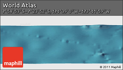 Satellite Panoramic Map of the Area around 7° 41' 23" S, 174° 10' 30" W