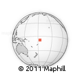 Outline Map of the Area around 7° 41' 23" S, 175° 52' 30" W, rectangular outline