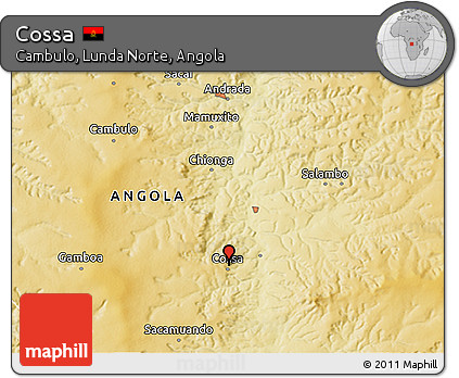 Physical 3D Map of Cossa