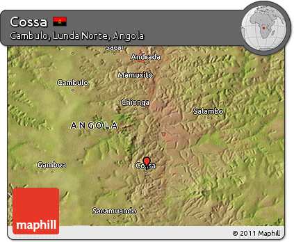 Satellite 3D Map of Cossa