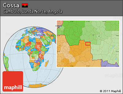 Political Location Map of Cossa