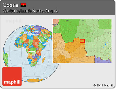 Political Location Map of Cossa