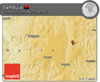 Physical Map of Sambuia