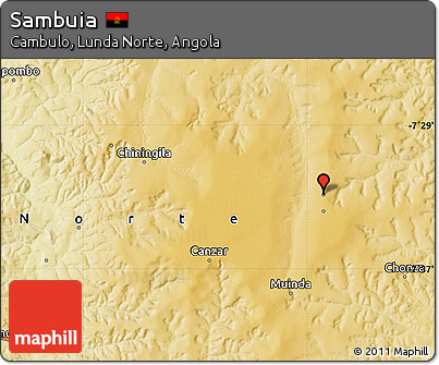 Physical Map of Sambuia