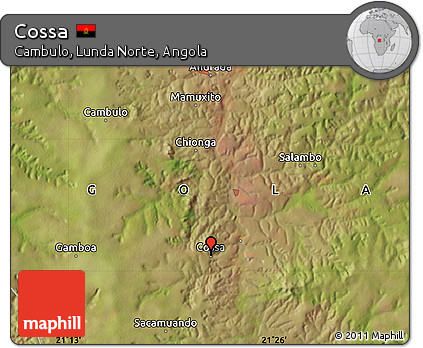 Satellite Map of Cossa