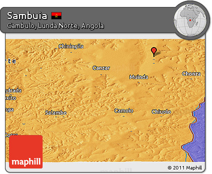 Political Panoramic Map of Sambuia