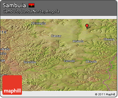 Satellite Panoramic Map of Sambuia