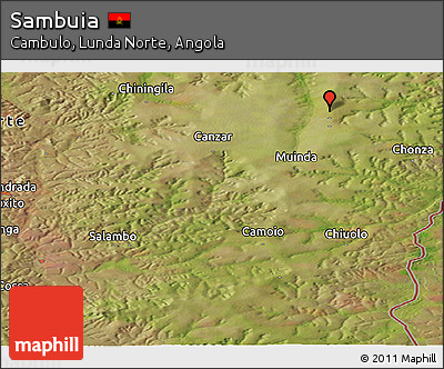 Satellite Panoramic Map of Sambuia