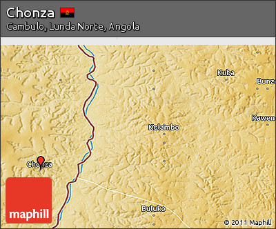 Physical 3D Map of Chonza