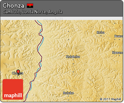 Physical 3D Map of Chonza