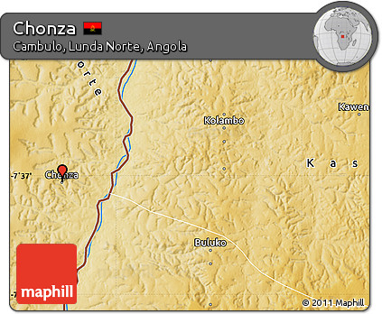 Physical Map of Chonza