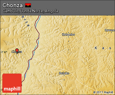 Physical Map of Chonza