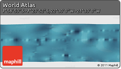 Satellite Panoramic Map of the Area around 7° 41' 23" S, 22° 1' 29" W