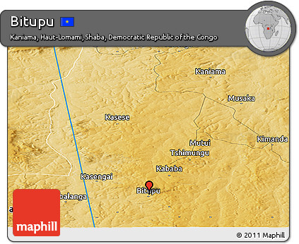 Physical Panoramic Map of Bitupu