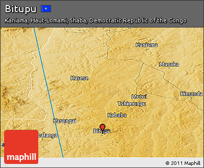 Physical Panoramic Map of Bitupu