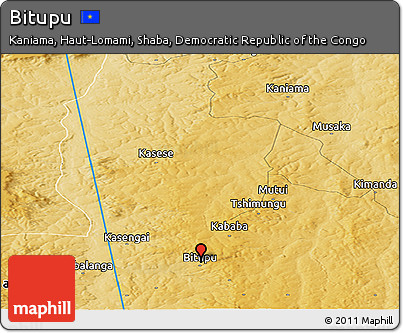 Physical Panoramic Map of Bitupu