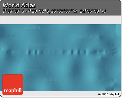 Satellite 3D Map of the Area around 7° 41' 23" S, 25° 25' 29" W