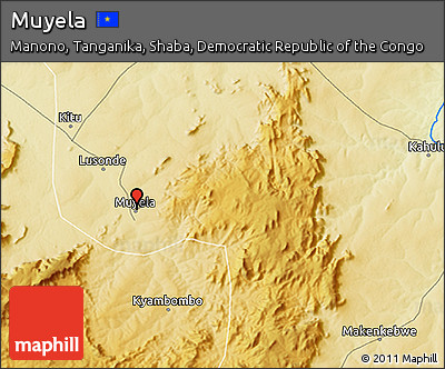 Physical 3D Map of Muyela