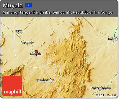 Physical 3D Map of Muyela