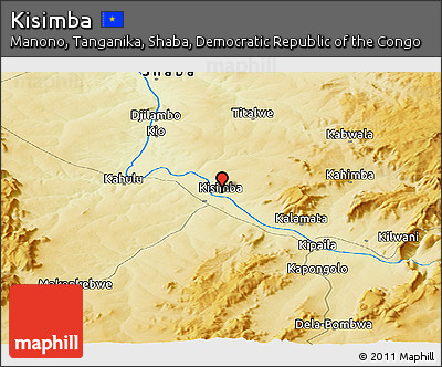 Physical Panoramic Map of Kisimba