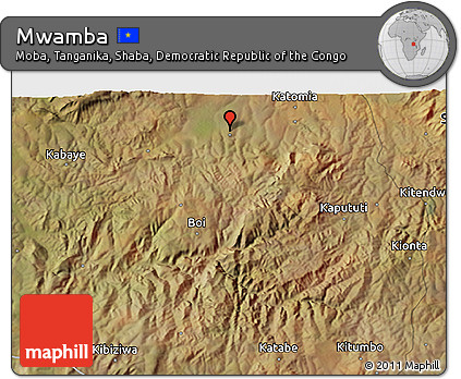 Satellite 3D Map of Mwamba