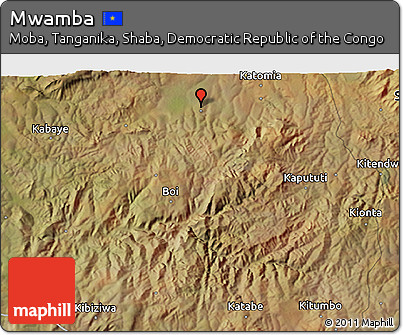 Satellite 3D Map of Mwamba