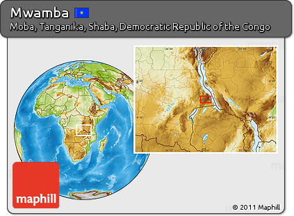 Physical Location Map of Mwamba