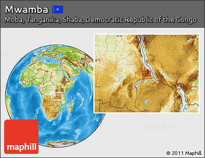 Physical Location Map of Mwamba