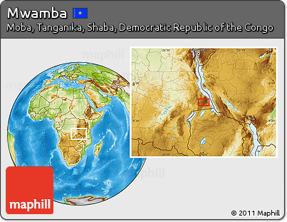 Physical Location Map of Mwamba