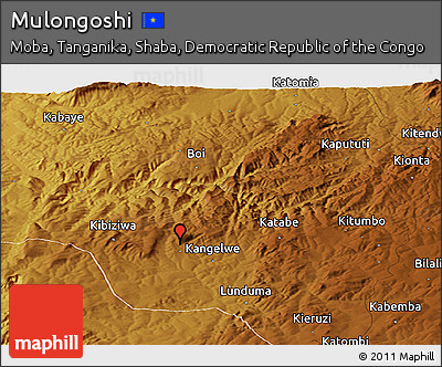 Physical Panoramic Map of Mulongoshi