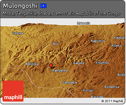 Physical Panoramic Map of Mulongoshi