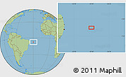 Savanna Style Location Map of the area around 7° 41' 23" S, 29° 40' 29" W
