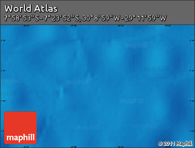 Shaded Relief Map of the Area around 7° 41' 23" S, 29° 40' 29" W