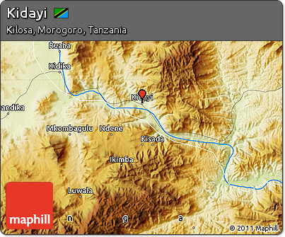 Physical Map of Kidayi