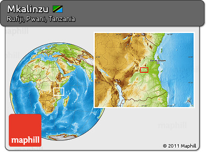 Physical Location Map of Mkalinzu