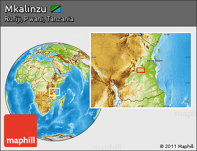 Physical Location Map of Mkalinzu