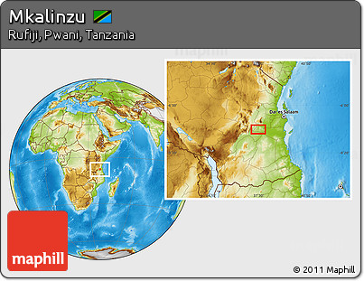 Physical Location Map of Mkalinzu