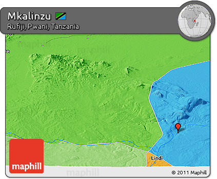 Political Panoramic Map of Mkalinzu