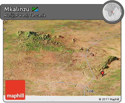 Satellite Panoramic Map of Mkalinzu